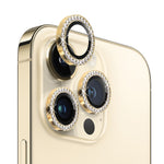 NORTHJO 1 Set For iPhone 12 Pro Max Tempered Glass+Metal Individual Ring Rhinestone Lens Film Bling Camera Lens Protector