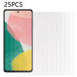 25 st för Samsung Galaxy F54 5G / M54 5G härdat glasfilm reptåligt skärmskydd (ingen förpackning, med våtservetter, dammuppsamlare, guideklistermärke)
