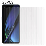 25Pcs Tempered Glass Screen Protector for Oppo K11x 5G , Anti-Scratch High Transparency Screen Film (No Package, with Wipes Set, Dust-absorber, Guide Sticker)