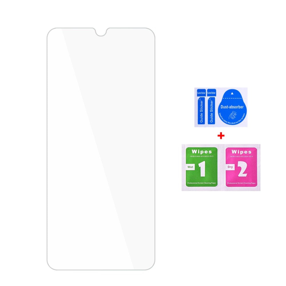 100Pcs Phone Screen Protector For Oppo A98 5G , Clear Screen Cover Ultra-Thin Tempered Glass Film (No Package, with Wipes Set, Dust-absorber, Guide Sticker)
