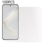 100 stk. skærmbeskyttere til Huawei nova 11 / nova 12s 4G / nova 12 Lite 4G / nova 11i, HD-gennemsigtig fulddækkende hærdet glasfilm (uden emballage, med vådservietter, støvopsamler og guideklistermærke)