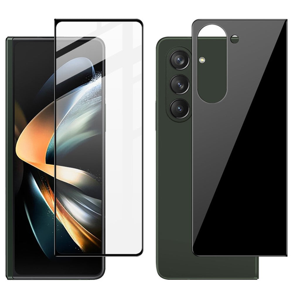 IMAK For Samsung Galaxy Z Fold5 5G 1 Set Front and Back Tempered Glass Full Screen Protector HD Clear Full Glue Film