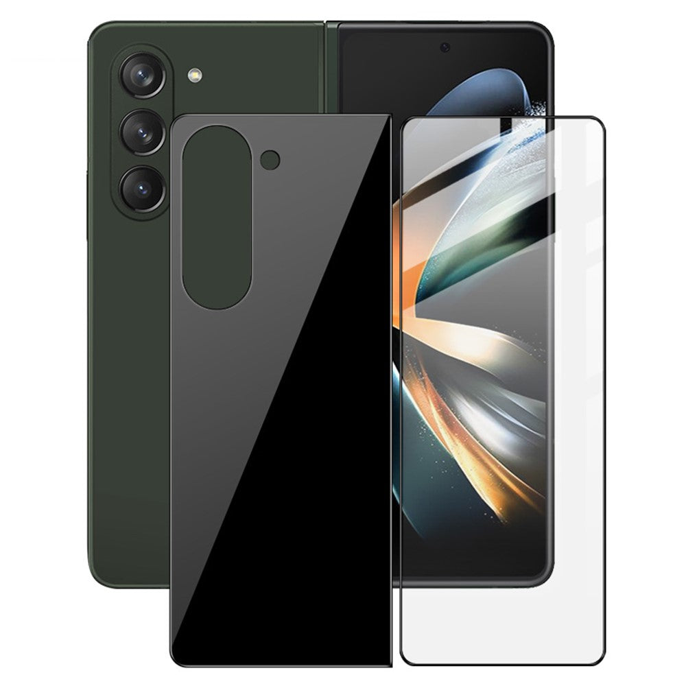 IMAK til Samsung Galaxy Z Fold5 5G Hærdet Glas Skærmbeskytter Sæt til Forside og Bagside HD Klar Fuldlim Film (Nedskaleret Version)
