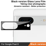 IMAK Phone Rear Lens Film for Google Pixel 8, HD Clear Tempered Glass Camera Lens Protector (Black Version)