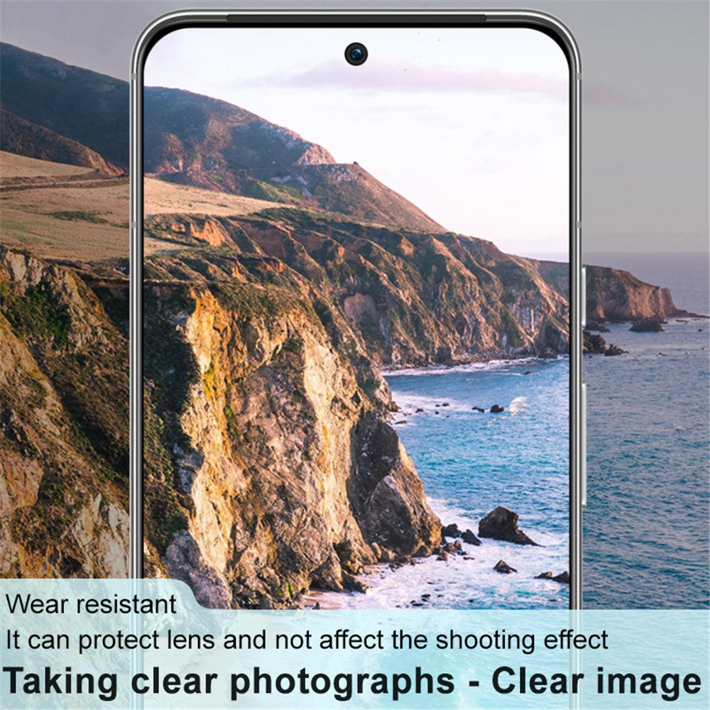 IMAK Phone Rear Lens Film for Google Pixel 8, HD Clear Tempered Glass Camera Lens Protector (Black Version)