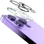 IMAK For iPhone 15 Pro / 15 Pro Max Tempered Glass Lens Protector Clear Integrated Lens Film + Acrylic Lens Cap