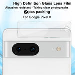 IMAK 2Pcs / Set for Google Pixel 8 Camera Lens Protector Tempered Glass HD Clear Phone Rear Lens Film