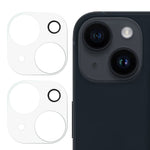 2Pcs For iPhone 15 Plus / 15 Super Transparent Tempered Glass Camera Lens Protector 3D Arc Edge Lens Film