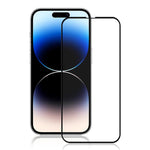 AMORUS Screen Protector for iPhone 15 Pro Max, Clear Silk Printing Full Glue Tempered Glass Film