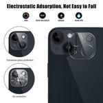 Phone Camera Lens Protector for iPhone 15 / 15 Plus 9H Hardness Tempered Glass Rear Lens Film