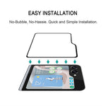 For Samsung Galaxy Z Flip5 5G Tempered Glass Full Screen Protector Silk Printing Full Glue Rear Small Screen Film