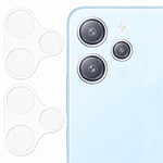 2 stk. kameralinsebeskyttelse til Xiaomi Redmi 12 4G / 12 5G (Global) / 12R 4G / Poco M6 Pro 5G, 3D-buede kanter, hærdet glasfilm til linser