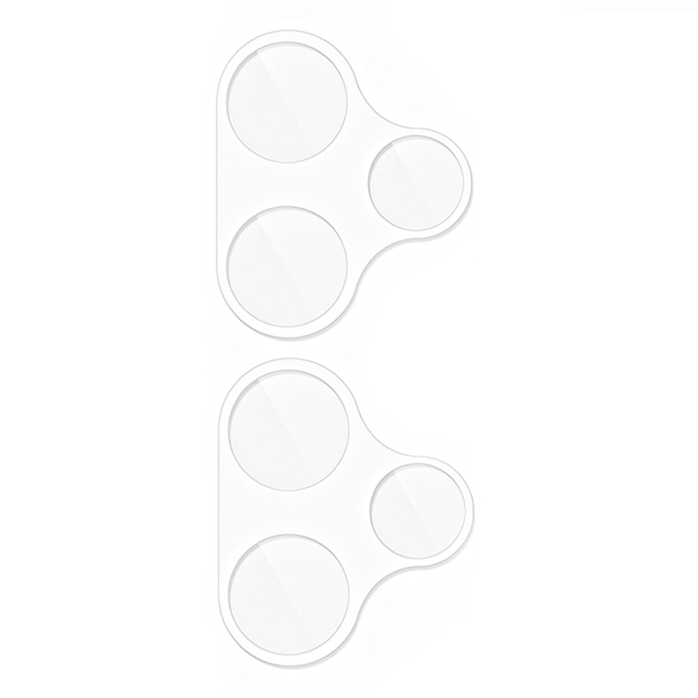2 stk. kameralinsebeskyttelse til Xiaomi Redmi 12 4G / 12 5G (Global) / 12R 4G / Poco M6 Pro 5G, 3D-buede kanter, hærdet glasfilm til linser