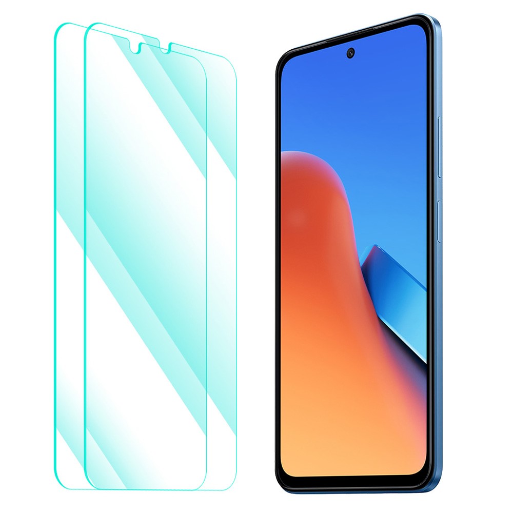 ENKAY HAT PRINCE 2 ST För Xiaomi Redmi 12 4G Skärmskydd 0,26 mm 2,5D Arc Edge 9H Hög Aluminium-Silicon Glas Skärmfilm