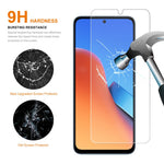 ENKAY HAT PRINCE 2 ST För Xiaomi Redmi 12 4G Skärmskydd 0,26 mm 2,5D Arc Edge 9H Hög Aluminium-Silicon Glas Skärmfilm