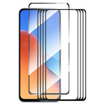 ENKAY HAT PRINCE 5 ST för Xiaomi Redmi 12 4G Silk Printing Phone Screen Film 9H 2.5D 0.26mm Hög Aluminium-Silicon Glasskydd