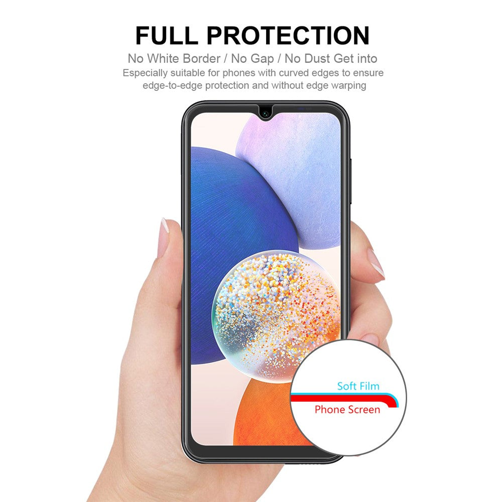 ENKAY HAT PRINCE 2-DELS skærmbeskyttelse til Samsung Galaxy A14 5G / A14 4G / M14 5G, komplet cover, TPE + PET + TPU-hydrogel film (fuld lim)