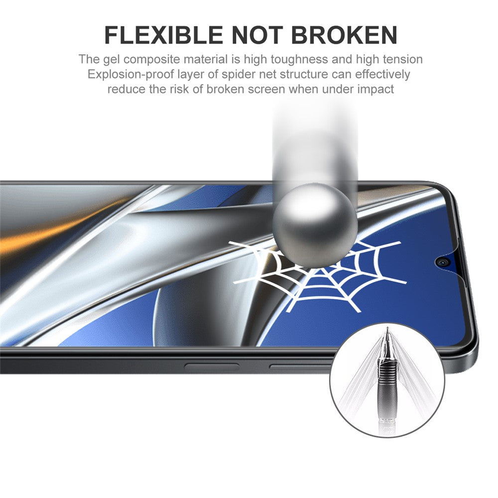 ENKAY HAT PRINCE For Xiaomi Poco X5 Pro 5G / Redmi Note 12 Pro Speed 5G / Note 12 Pro 5G Full Glue TPE+PET+TPU Hydrogel Protector Clear Full Screen Cover