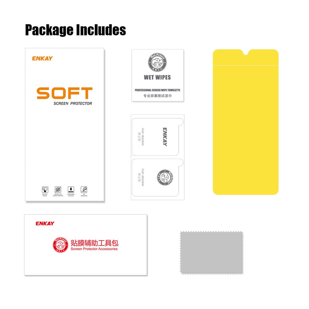 ENKAY HAT PRINCE For Xiaomi Poco X5 Pro 5G / Redmi Note 12 Pro Speed 5G / Note 12 Pro 5G Full Glue TPE+PET+TPU Hydrogel Protector Clear Full Screen Cover