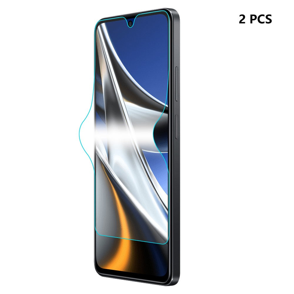 ENKAY HAT PRINCE 2 ST För Xiaomi Poco X5 Pro 5G / Redmi Note 12 Pro Speed 5G / Note 12 Pro 5G Mobilskal Helskärmsfilm TPE+PET+TPU Flexibelt Hydrogelskydd (Helt Lim)
