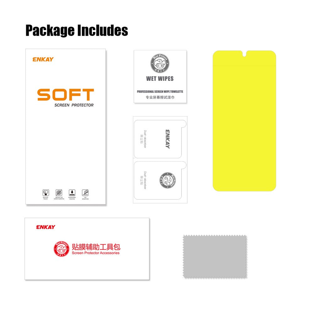 ENKAY HAT PRINCE Hydrogelfilm för Xiaomi Poco X5 5G / F5 Pro 5G / Redmi K60 Pro 5G / K60 5G / Note 12 5G (Kina) / (Globalt) / (Indien)