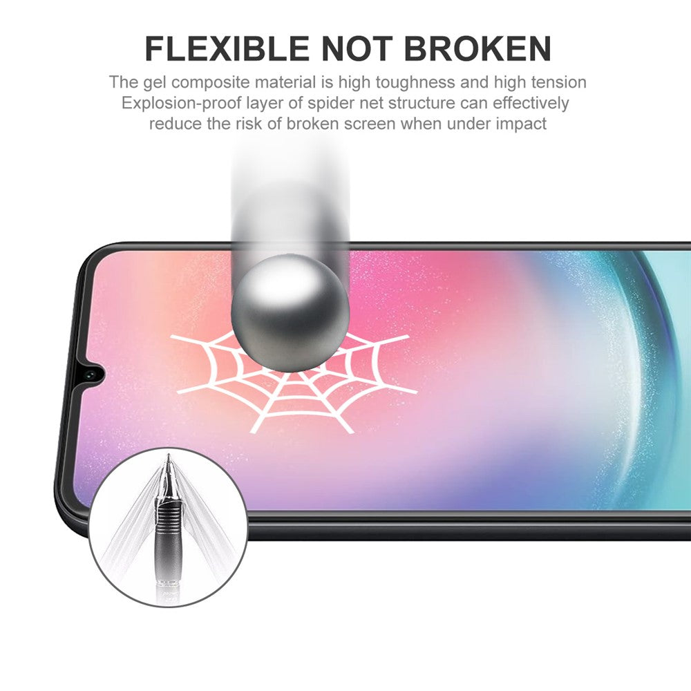 ENKAY HAT PRINCE 5 ST För Samsung Galaxy A24 4G (162,1 x 77,6 x 8,3 mm) / M04 4G / A04e 4G / F04 4G / M54 5G / F54 5G TPE+PET+TPU Hydrogelskydd