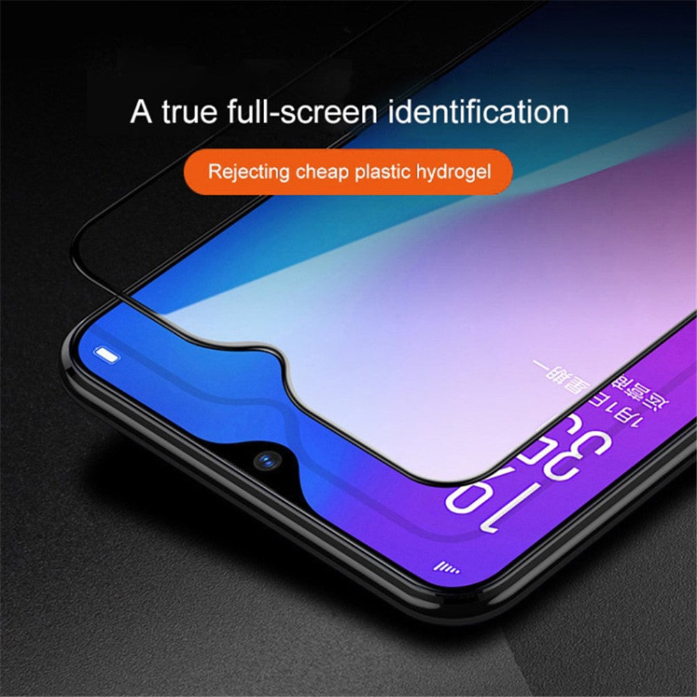 For Xiaomi Redmi 12 4G / Redmi 12R 4G Phone Full Screen Protector Side Glue Silk Printing 9D Tempered Glass Film