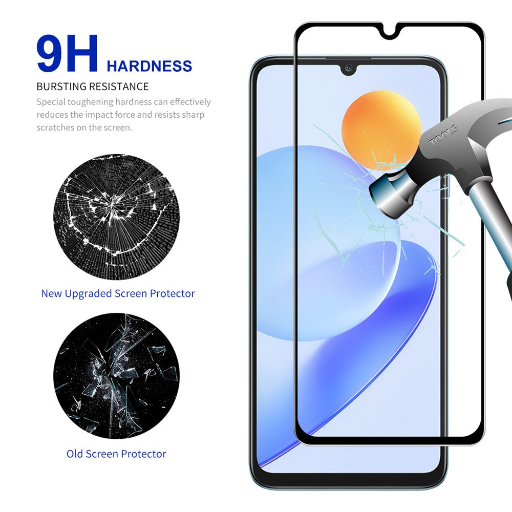 ENKAY HAT PRINCE 5-pak skærmbeskyttelse til Huawei Nova Y71 4G / Enjoy 60, 0,26 mm 9H aluminium-siliciumglas med høj hårdhed, silketryk og 2,5D-film