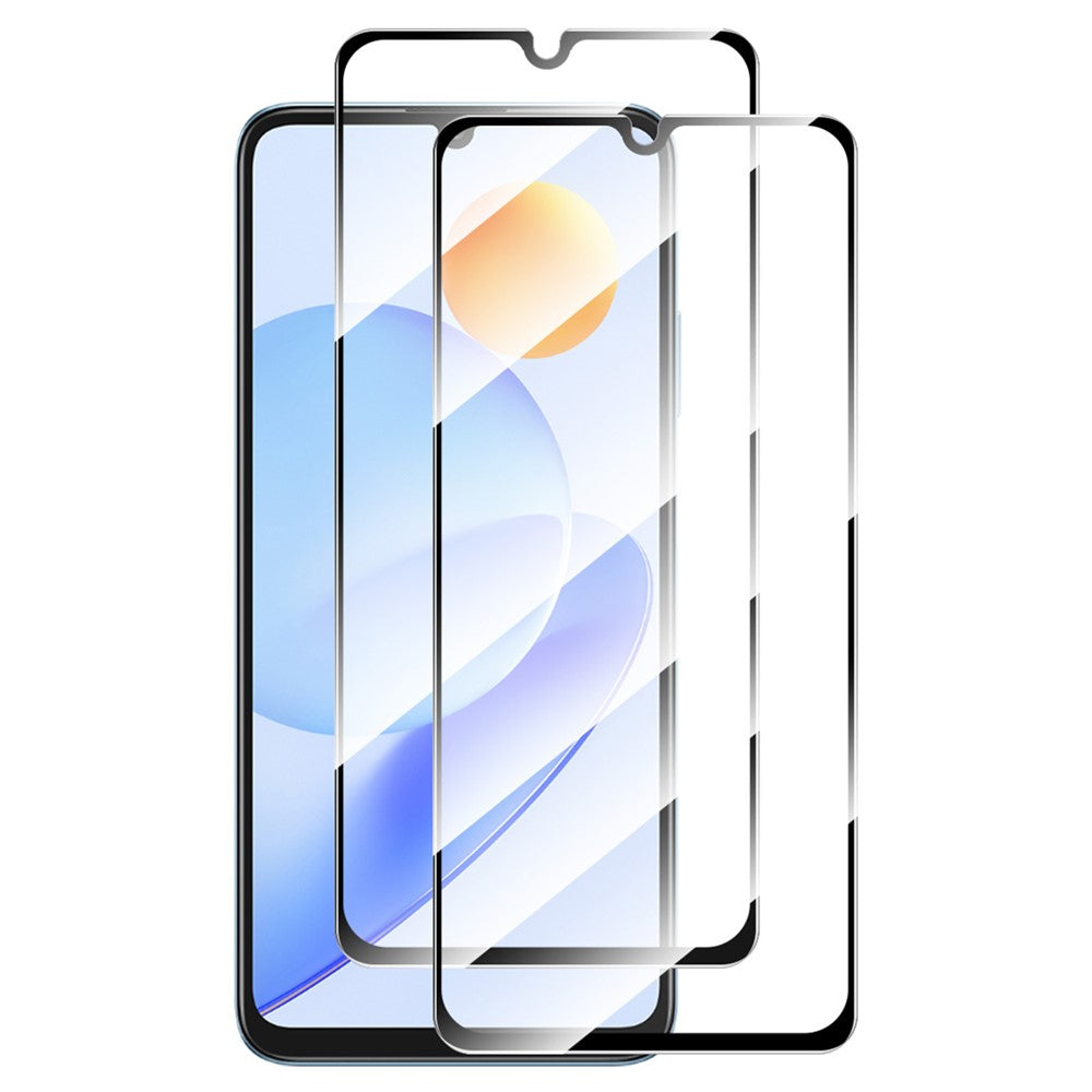 ENKAY HAT PRINCE 2-pack genomskinligt skärmskydd för Huawei Nova Y71 4G / Enjoy 60, silkestryck 9H hög aluminium-kiselglas 0,26 mm 2,5D-film