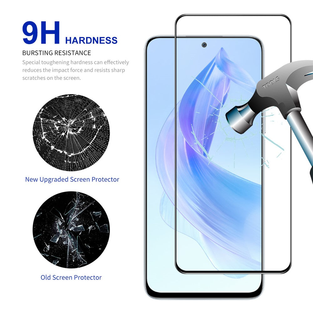 ENKAY HAT PRINCE-skærmbeskyttelse med silketryk til Honor Play7T Pro 5G / X50i 5G / 90 Lite 5G / X40i 5G, 0,26 mm gennemsigtig 2,5D 9H-film af aluminium-silikatglas i høj kvalitet