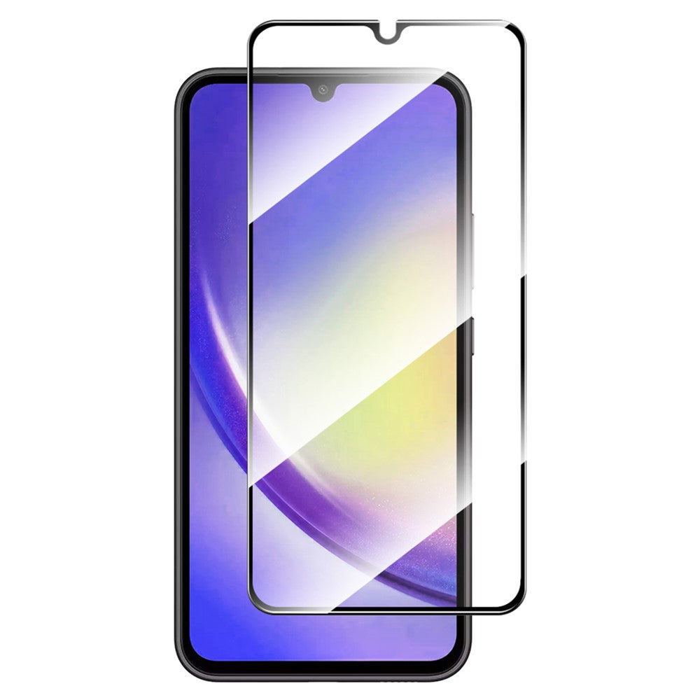 ENKAY HAT PRINCE För Samsung Galaxy A24 4G (162,1 x 77,6 x 8,3 mm) Högkvalitativt aluminium-kiselglas HD skärmskydd 0,26 mm 2,5D silkestryckfilm