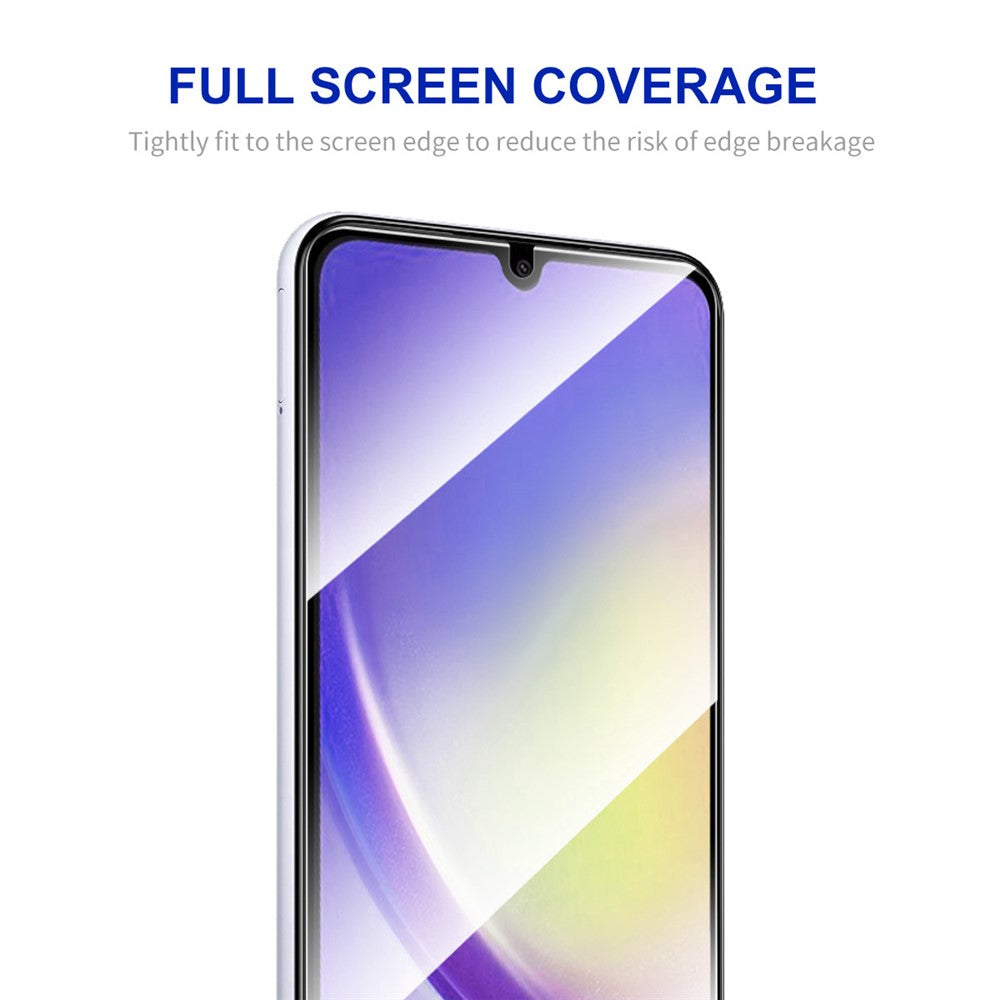 ENKAY HAT PRINCE För Samsung Galaxy A24 4G (162,1 x 77,6 x 8,3 mm) Högkvalitativt aluminium-kiselglas HD skärmskydd 0,26 mm 2,5D silkestryckfilm