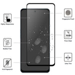 For Oppo A98 5G Black Edge Phone Screen Protector AGC Glass HD Clear Screen Covering Film (Full Glue)