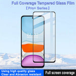 IMAK Pro+ Series for Xiaomi Redmi 12 4G Full Glue Tempered Glass Film HD Clear Phone Full Screen Protector