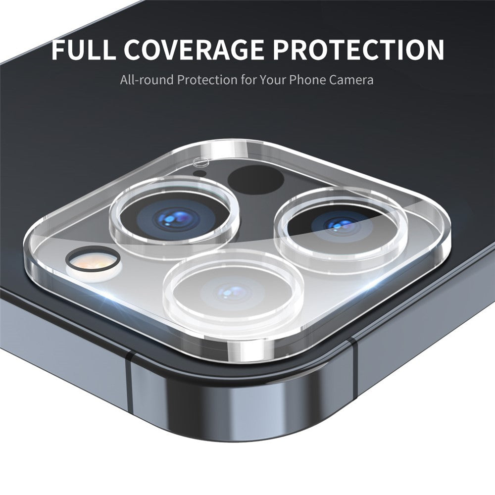ENKAY HAT PRINCE For iPhone 15 Pro / 15 Pro Max Camera Lens Protector HD Tempered Glass Full Coverage Lens Guard