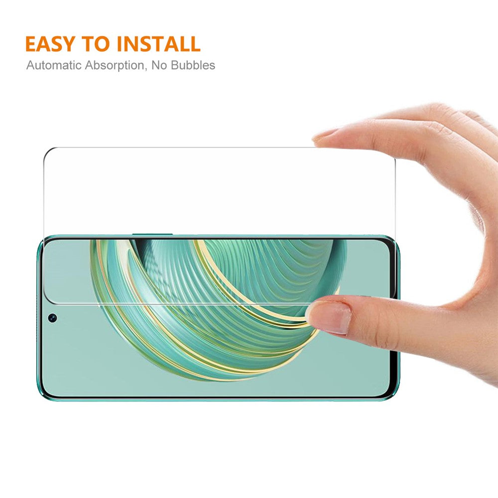 ENKAY HAT PRINCE Helklistrande Skärmskydd för Huawei Nova 10z 4G, 0,26 mm Tjock Aluminium-Silicon Glas 9H 2.5D Film