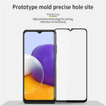Samsung Galaxy A25 5G (Global) (161,0 x 76,5 x 8,3 mm), silketrykt hærdet glas med fuld klæbeflade, fuldskærmsbeskyttelse