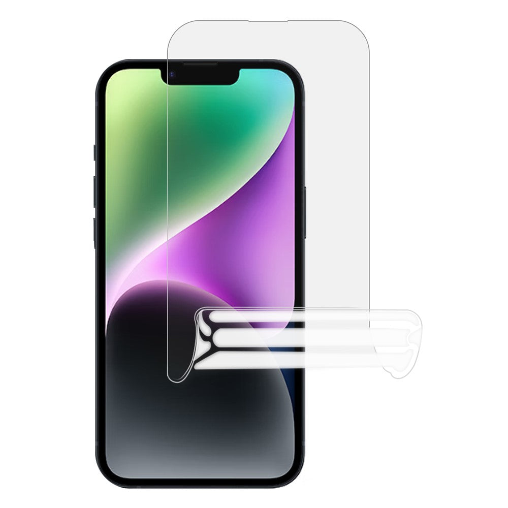 Til iPhone 15 blød PET ultra klar anti-fingeraftryk hydrogelfilm anti-ridse skærmbeskytter til mobiltelefon