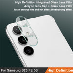 IMAK for Samsung Galaxy S23 FE HD Clear Lens Protector Integrated Tempered Glass Lens Film + Acrylic Lens Cap