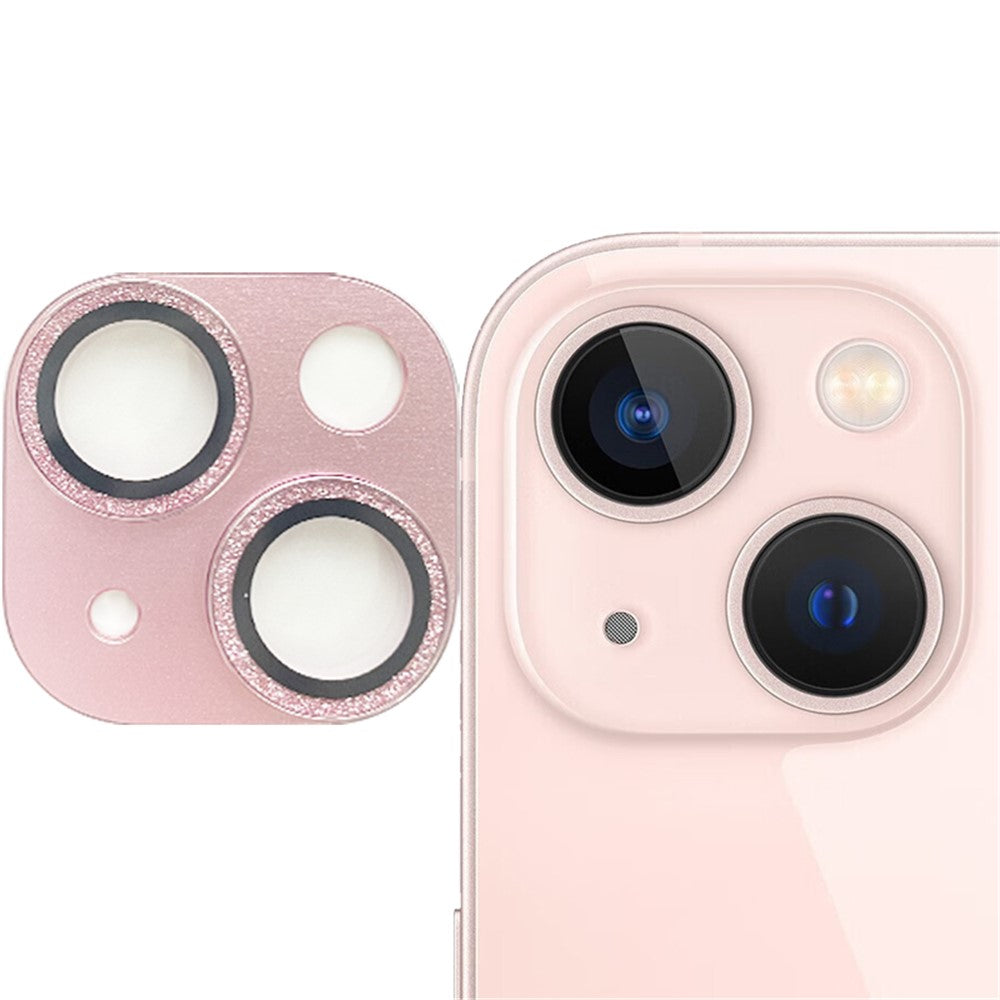 RURIHAI Til iPhone 15 / 15 Plus Hærdet Glas Kamera Linsebeskytter Glitrende Anti-ridse Baglinsefilm