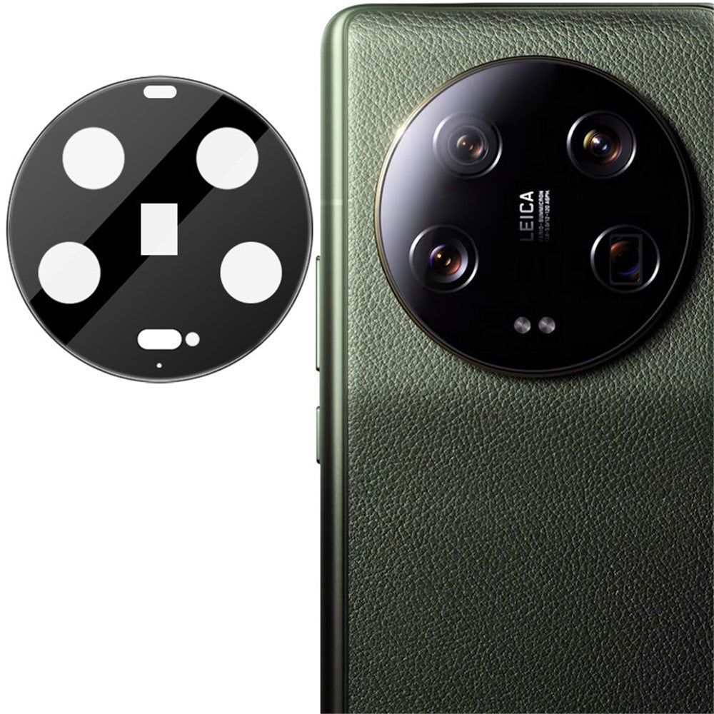 IMAK Kameralinsskydd för Xiaomi 13 Ultra, Härdat Glas Reptåligt Linsfilm för mobil (Svart Version)