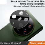 IMAK Kameralinsskydd för Xiaomi 13 Ultra, Härdat Glas Reptåligt Linsfilm för mobil (Svart Version)