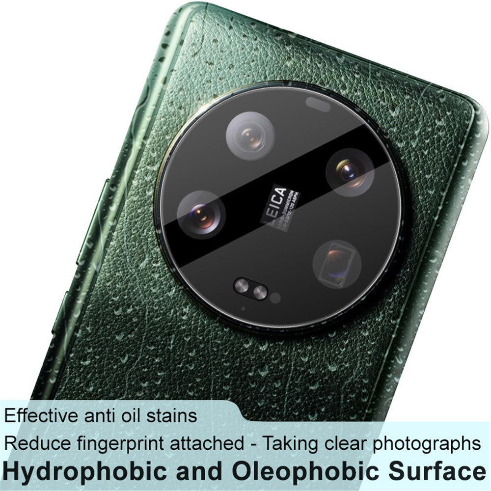 IMAK Kameralinsskydd för Xiaomi 13 Ultra, Härdat Glas Reptåligt Linsfilm för mobil (Svart Version)