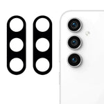 Samsung Galaxy S23 FE / M55 5G / C55 5G / F55 5G 2 st. härdat glas, kameralinsskydd, 3D-bågkant, sidentryck, bakre linsfilm