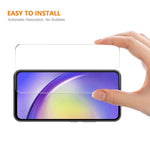 ENKAY HAT PRINCE 5 stk. til Samsung Galaxy A24 4G (162,1 x 77,6 x 8,3 mm), beskyttelsesfilm af høj-aluminium-siliciumglas med 2,5D-buet kant