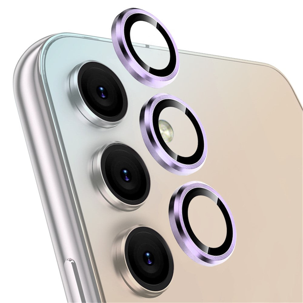 NORTHJO til Samsung Galaxy A14 5G / 4G / A34 5G, 1 sæt kameralinsebeskyttelse med CD-ven-metalring og hærdet glaslinsefilm