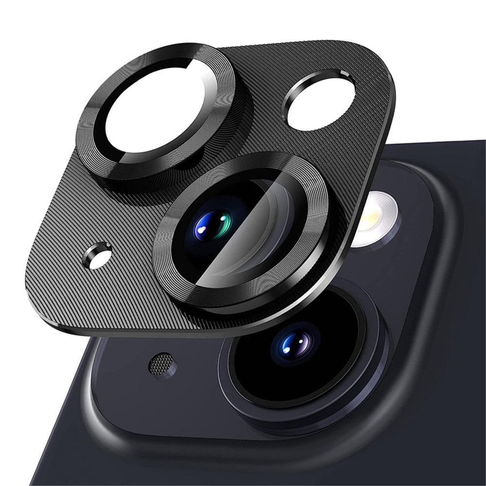 NORTHJO CD Vein Camera Lens Protector for iPhone 13 / 13 mini , Integrated Tempered Glass Rear Lens Film