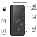 For Samsung Galaxy S23 FE AGC Tempered Glass with Black Edge Full Glue Full Coverage Screen Protector