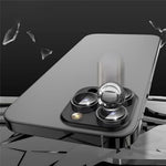 For iPhone 15 Pro / 15 Pro Max Camera Lens Protector Set CD Vein Metal Individual Ring Tempered Glass Lens Film