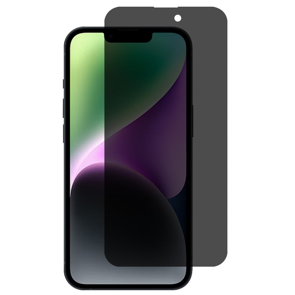 For iPhone 15 Plus Privacy Screen Protector 180-Degree Anti-Spy Tempered Glass Full Coverage Film